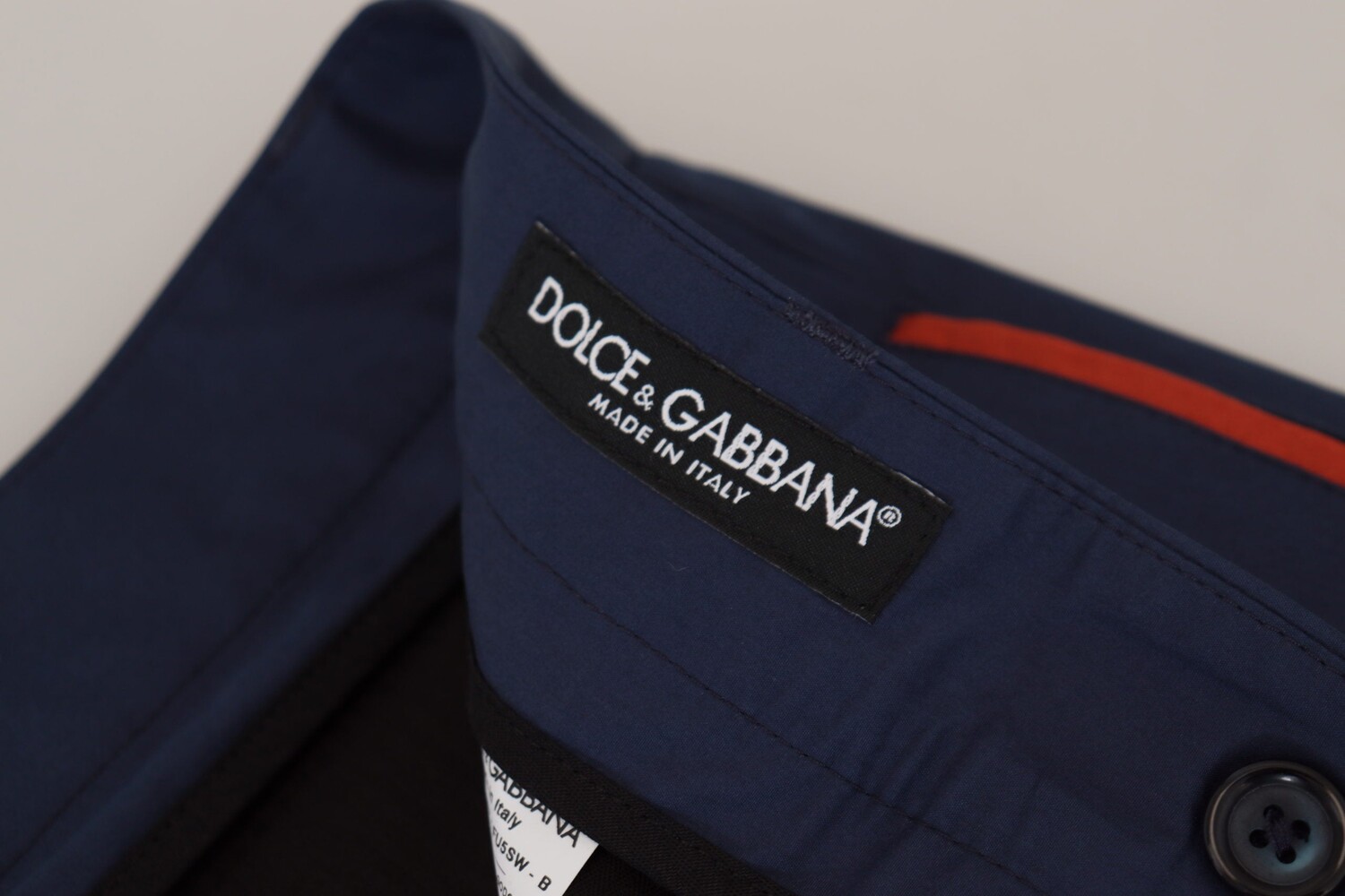 

Dolce & Gabbana Элегантные мужские брюки из хлопка и шелка, синий