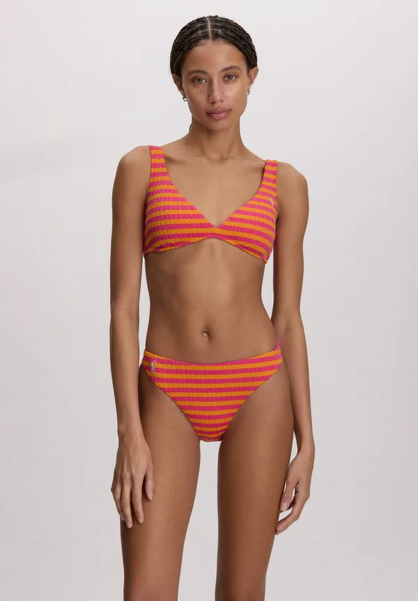 

Топ от бикини с v-образным вырезом и застежкой на спине Polo Ralph Lauren, Desert Pink/Sail Orange, Коричневый, Топ от бикини с v-образным вырезом и застежкой на спине Polo Ralph Lauren, Desert Pink/Sail Orange