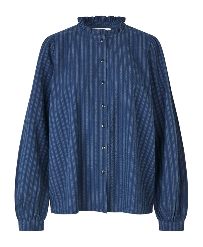 

Полосатая рубашка с длинными рукавами Riverll Lollys Laundry, синий