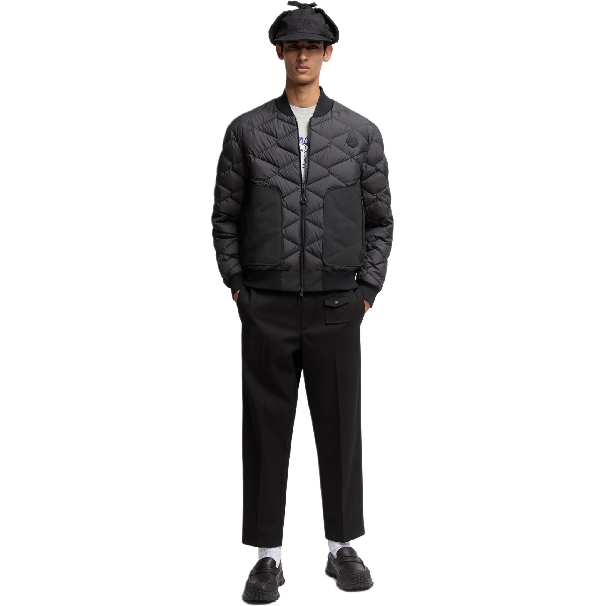 

Moncler Стеганая бомбер-куртка, Black