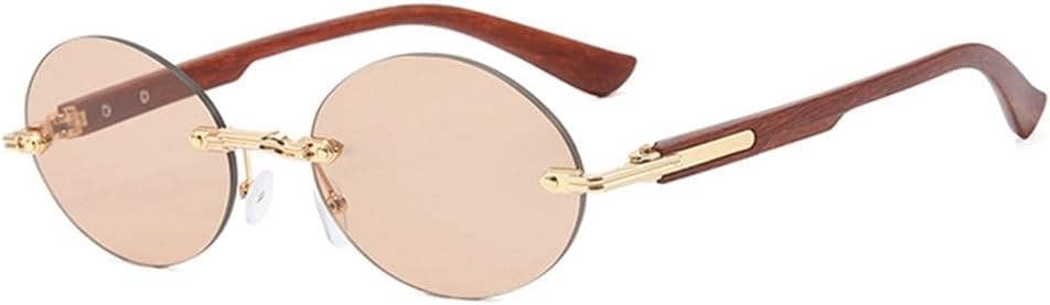 

Солнцезащитные очки в металлической овальной оправе для женщин, маленькая овальная оправа, защита от УФ-излучения UV400, винтажные очки для активного отдыха UJNHGQ, C6