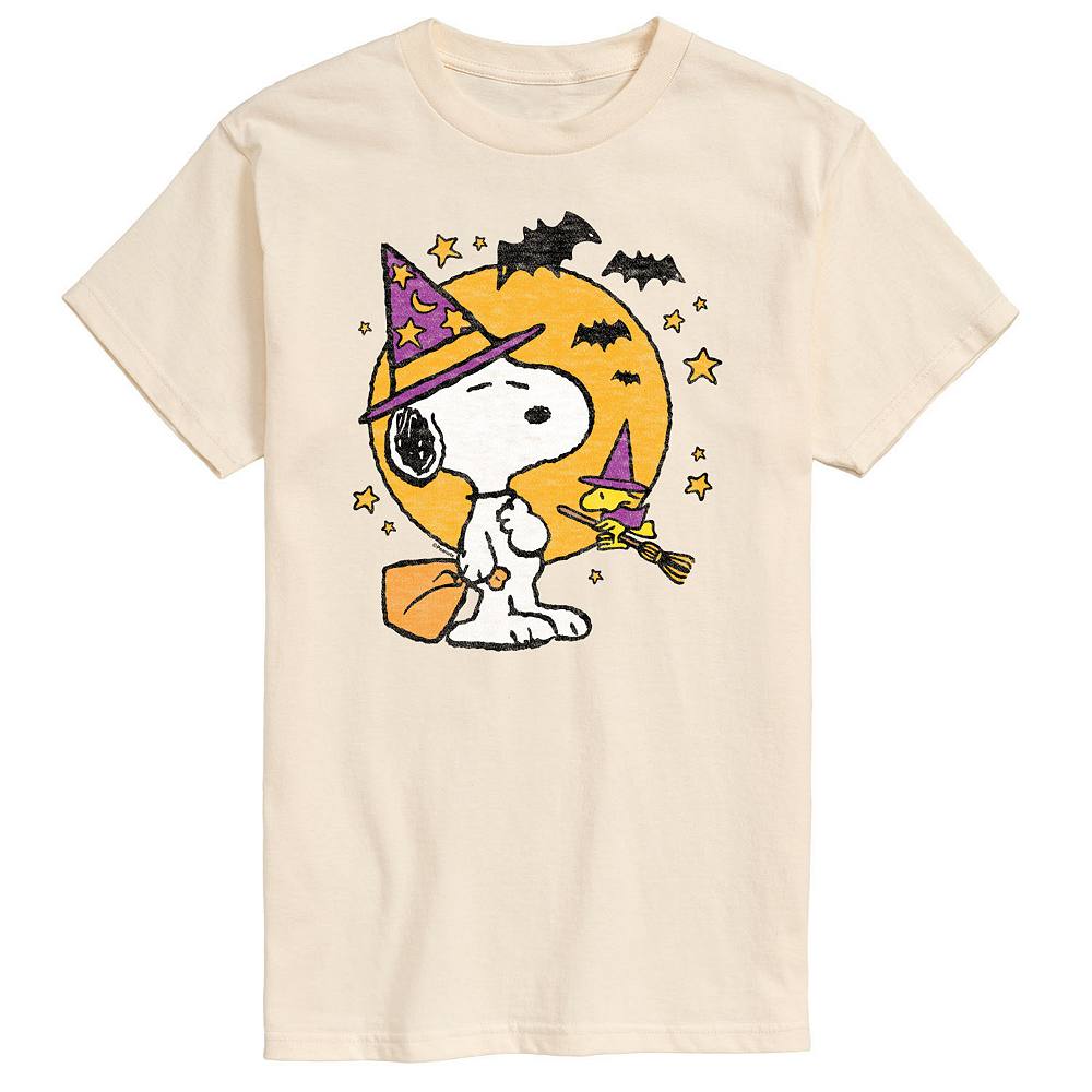 

Мужская футболка с рисунком Peanuts Snoopy & Woodstock Witchcraft Licensed Character, бежевый