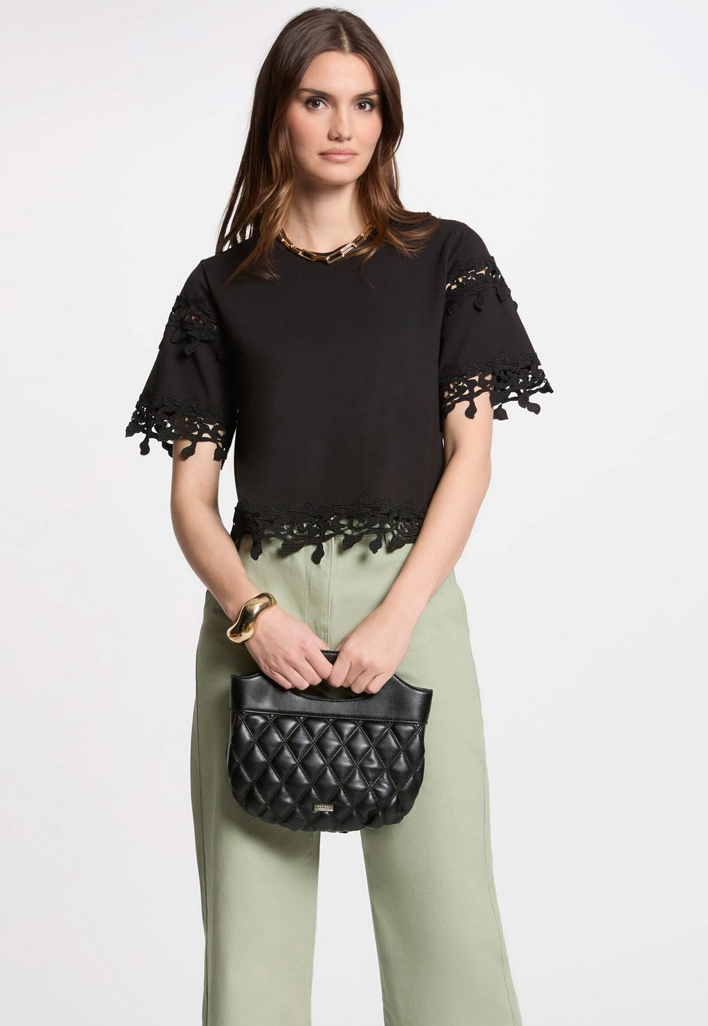 

Футболка с принтом SHORT SLEEVED Morgan, черный