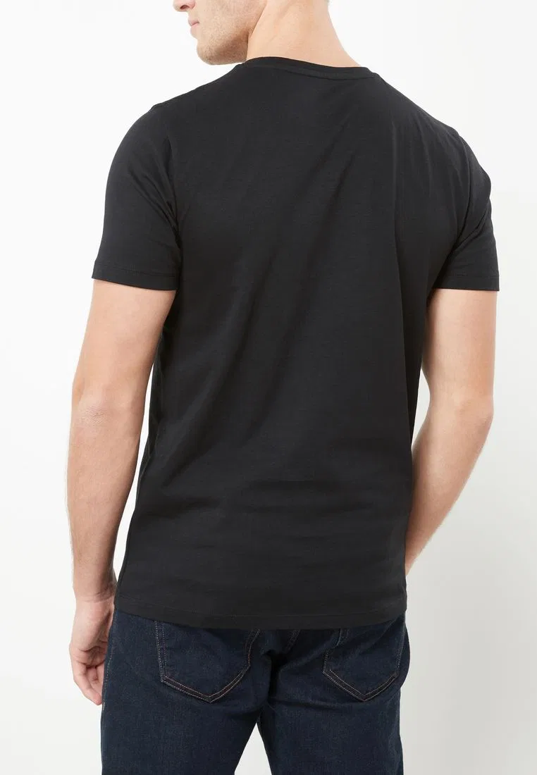 Футболка, slim fit, Essential Next, черный — фото 2