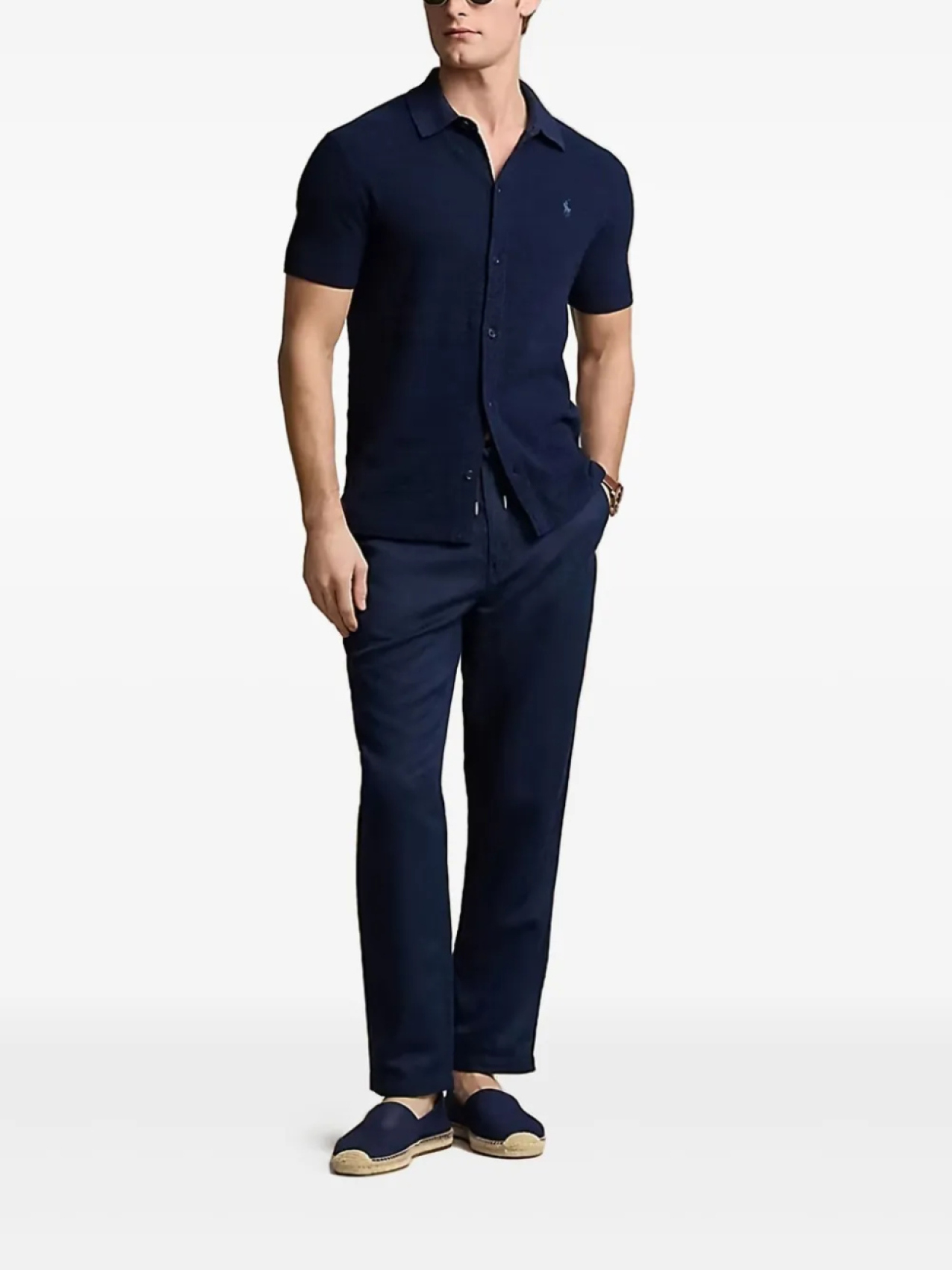 

Льняные брюки Polo Ralph Lauren, синий