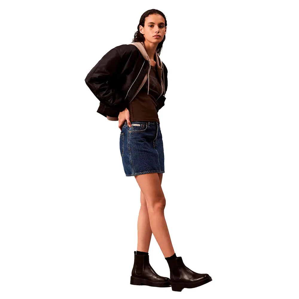 Юбка Calvin Klein 00040WL741 short skirt, синий — фото 3