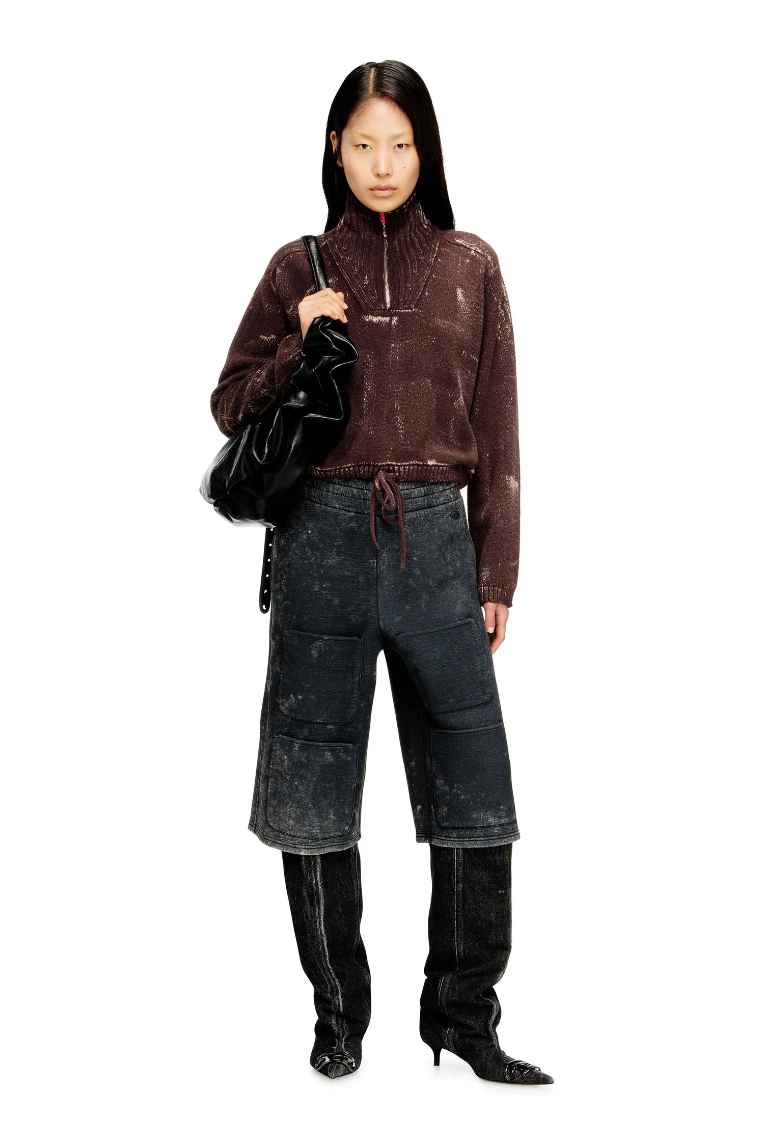 Женские шорты S-TYP Diesel, black — фото 2