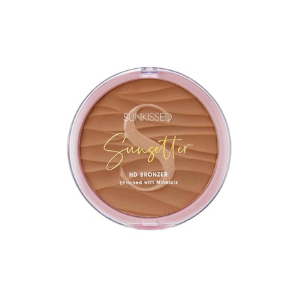 Пудра для автозагара Sunkissed Sunsetter Bronzer Hello Sunshine Compact Tanning Powder for Body and Face — фото 2