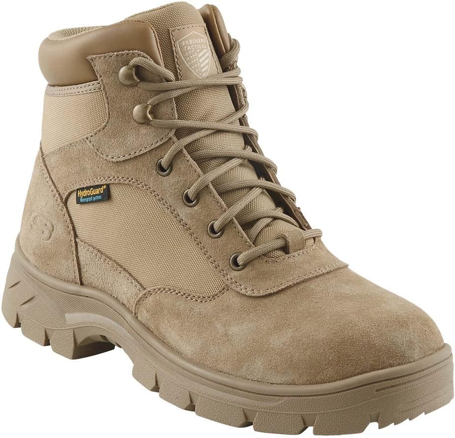 

Мужские тактические ботинки Skechers Wascana - Baylan с мягким воротником и защитным носком, Camel