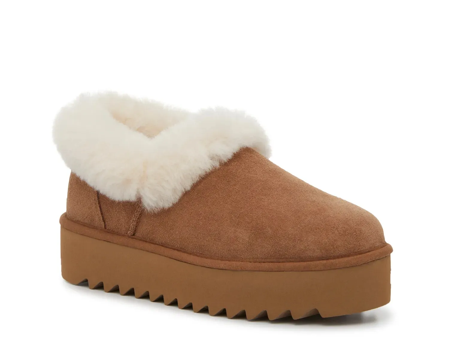 Тапочки UGG Nita на платформе, каштановые