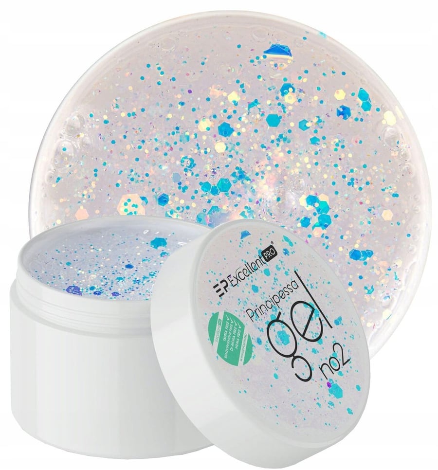 

Excellent Pro Principessa Gel Glitter Gel Effect Princessa 02 15 г