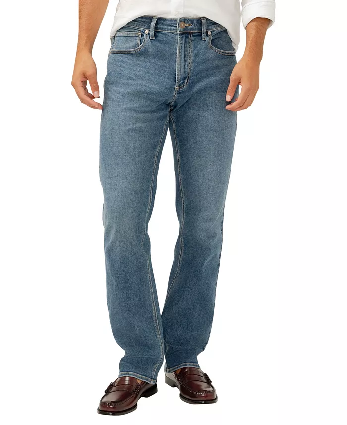 

Мужские джинсы Grayson классического кроя с прямыми штанинами Silver Jeans Co., синий