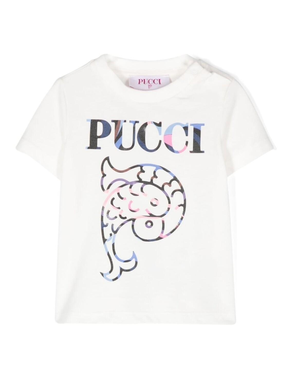 

PUCCI Junior футболка из хлопка с логотипом, белый