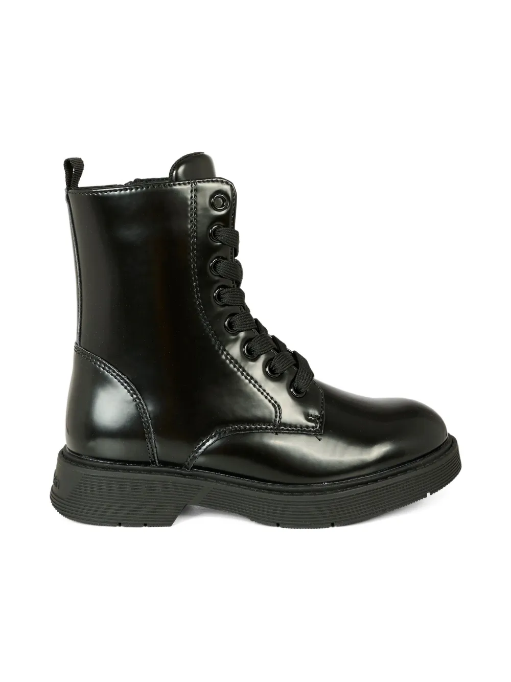 Лакированные боевые ботинки на шнуровке Calvin Klein Kids, черный — фото 2