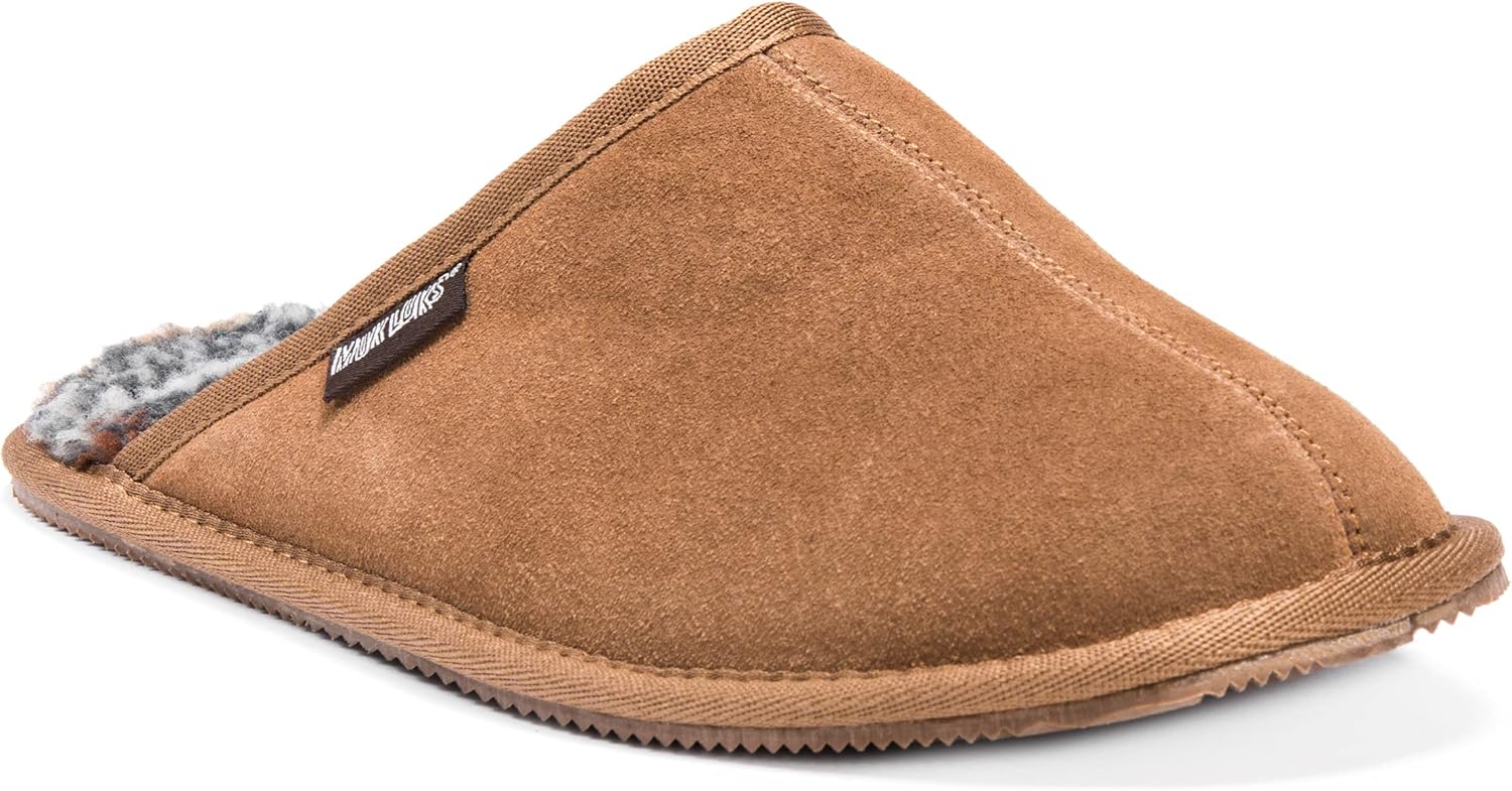 

MUK LUKS мужские Muk Luks мужские тапочки Dave с принтом из берберской замши, Tan
