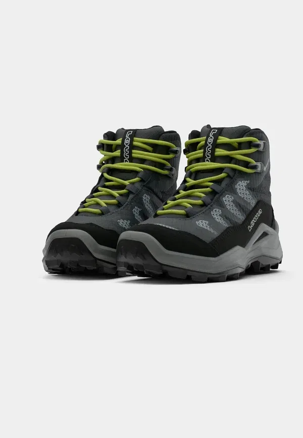 Ботинки для хайкинга Lowa Maddox pro gtx mid jr, черный/лимонный — фото 3
