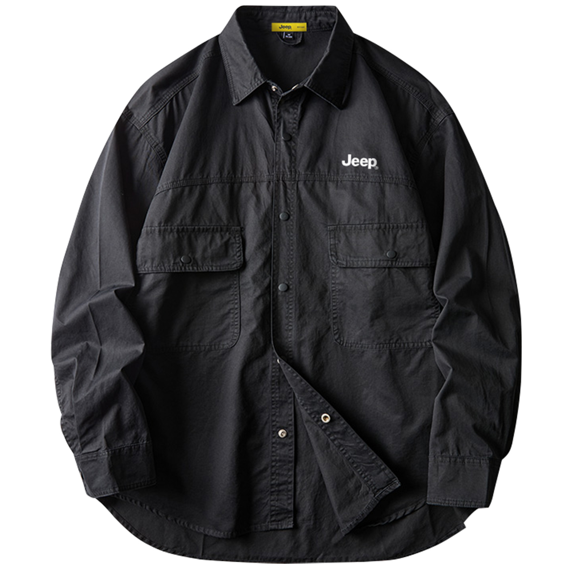 

Рубашка Unisex Lapel Moderate Jeep, черный