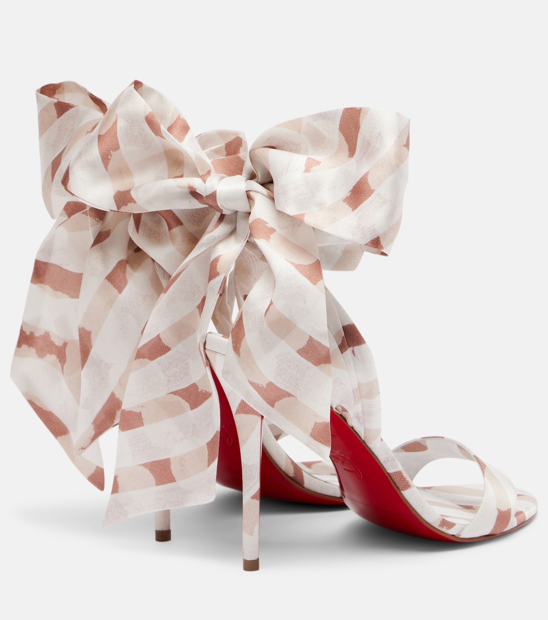 Сандалии Miss Z Sandal Du Désert 100 Christian Louboutin, Multi Leche/Lin Multi Leche — фото 2