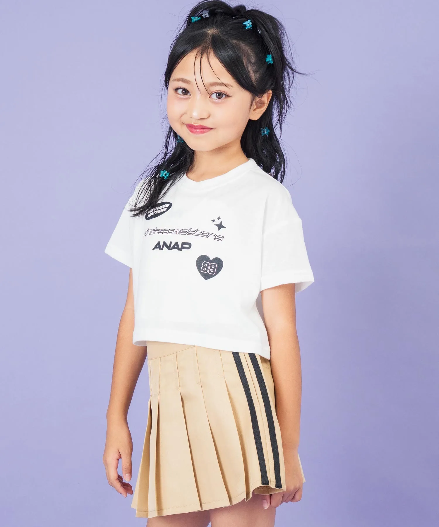 Детская футболка с принтом логотипа ANAP kids синяя — фото 2