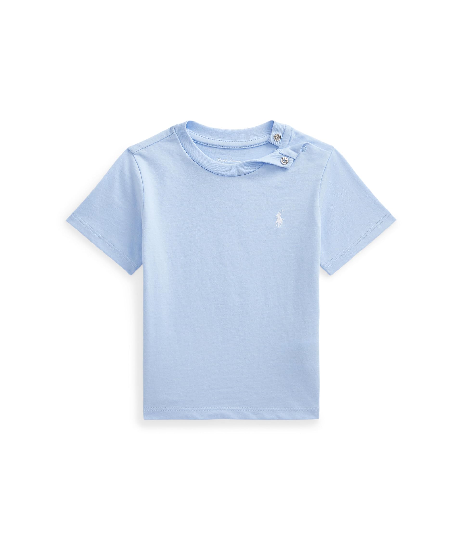 

Футболка Polo Ralph Lauren Kids Cotton Jersey Crewneck Tee, цвет Office Blue/C1751