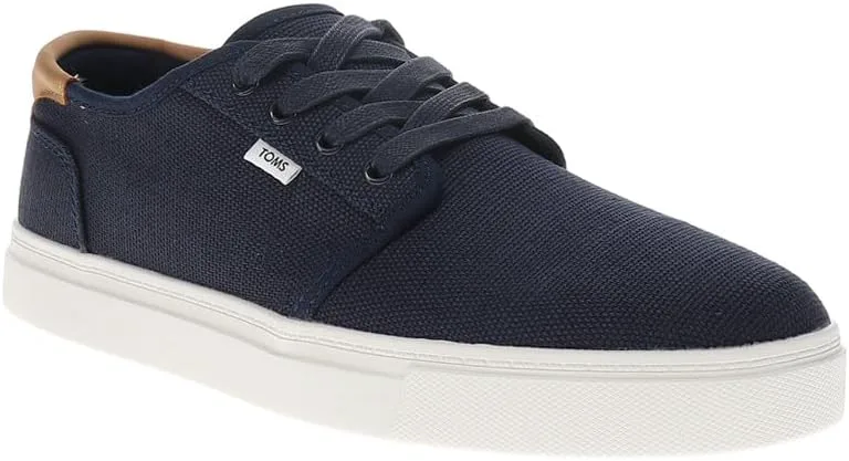 Мужские кеды TOMS Carlo 2.0 на шнуровке - черные, темно-синий — фото 2