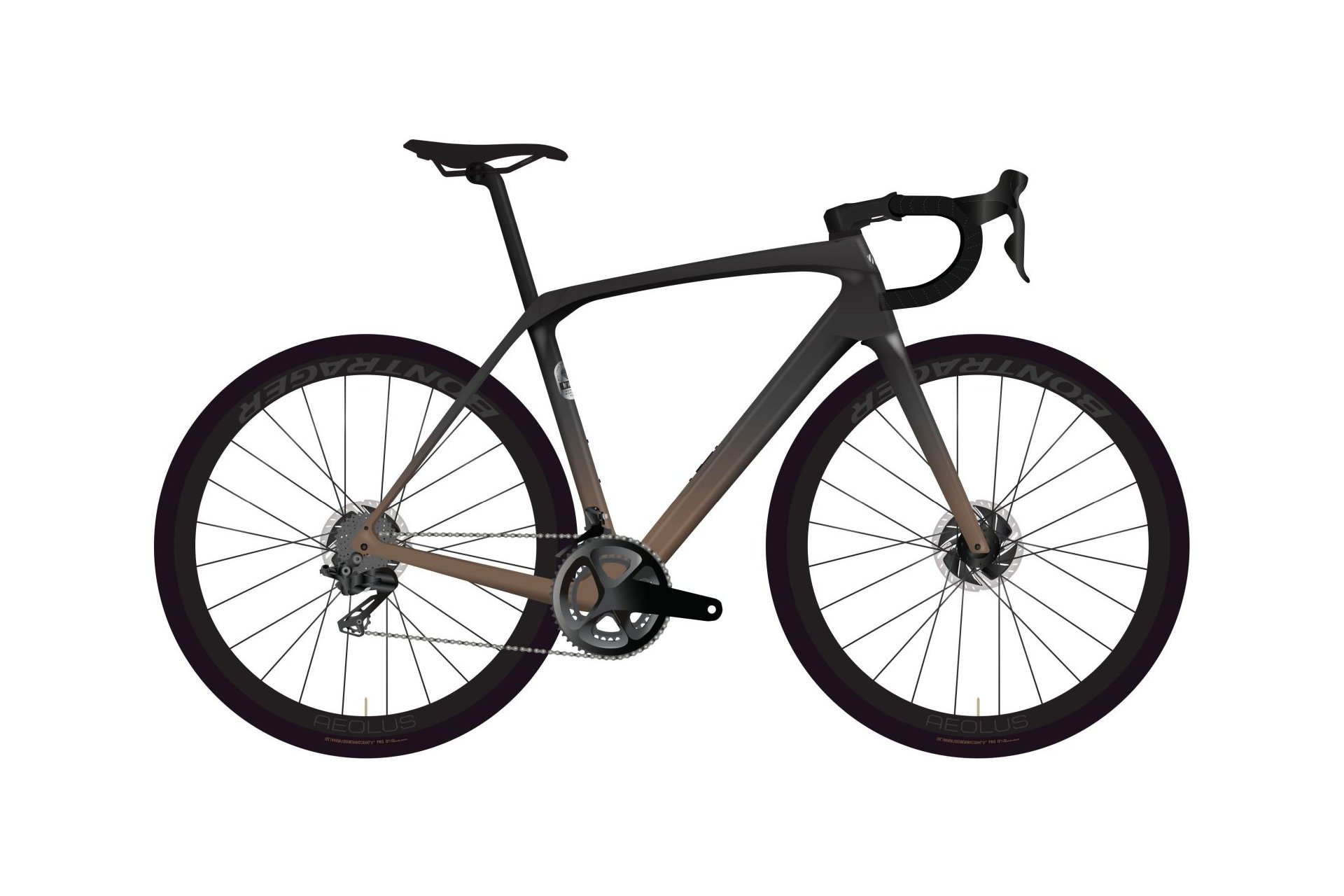 

Шоссейный велосипед Trek Domane sl 6 gen 4 - 28 дюймов - diamant - 2026, schwarz | dark star to bronze age fade