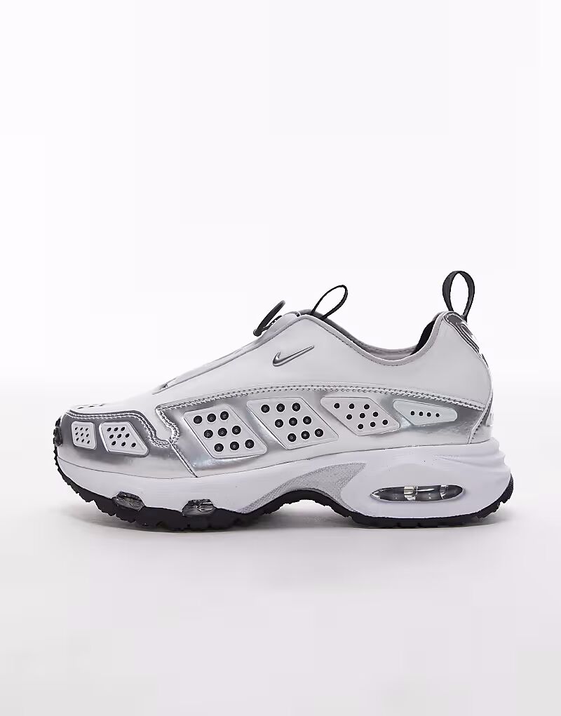 Кроссовки унисекс Nike Air Max SNDR белого и серебристого цветов — фото 2