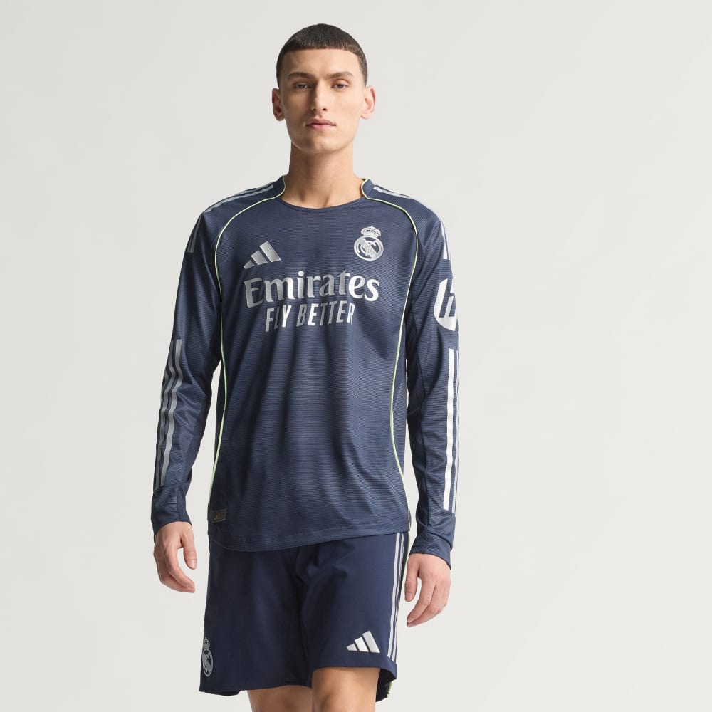

Джерси Adidas Real Madrid 25/26 Long Sleeve Away Authentic Jersey, цвет Legend Ink