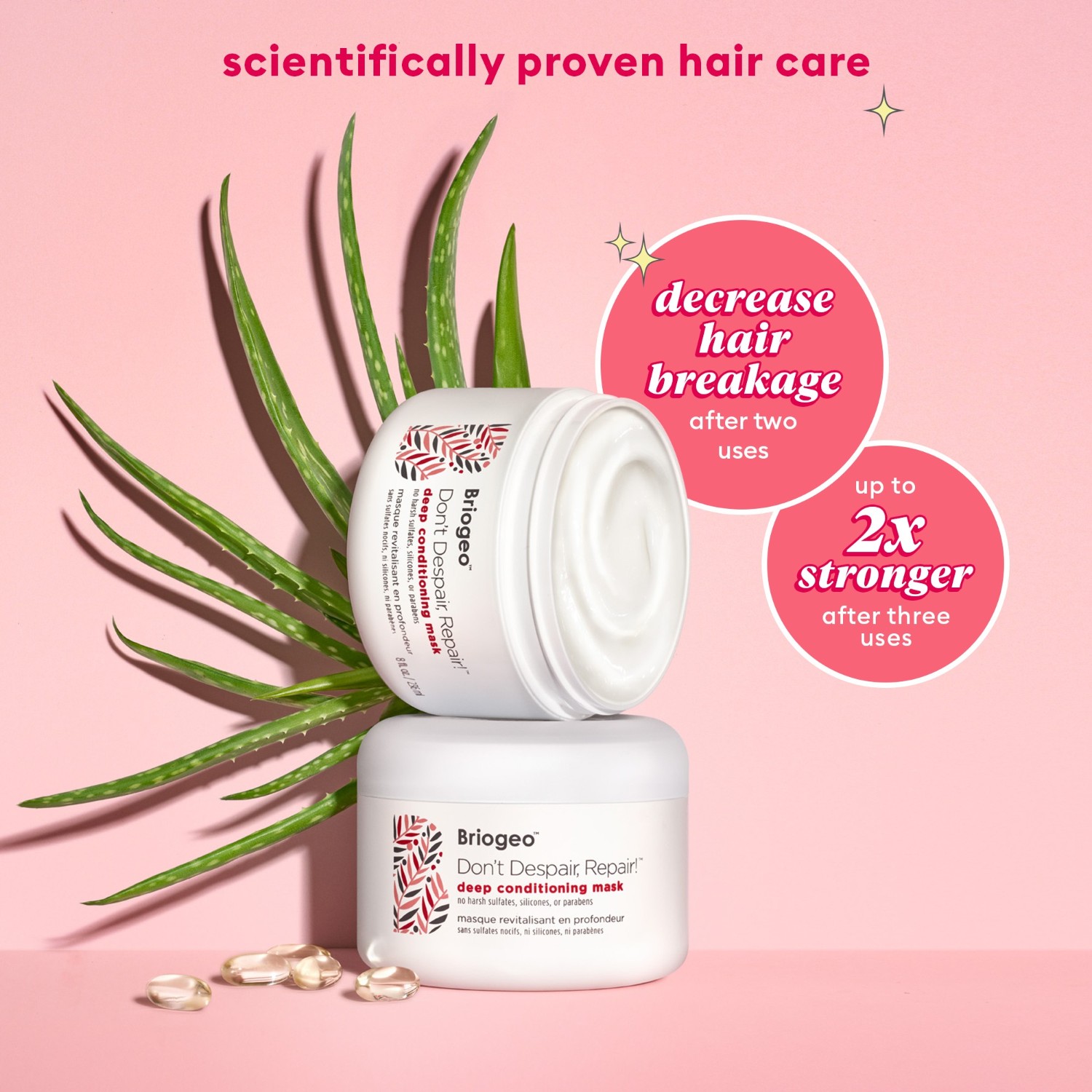 Маска для волос don't despair, repair! deep conditioning mask Briogeo, объем 236 мл — фото 3