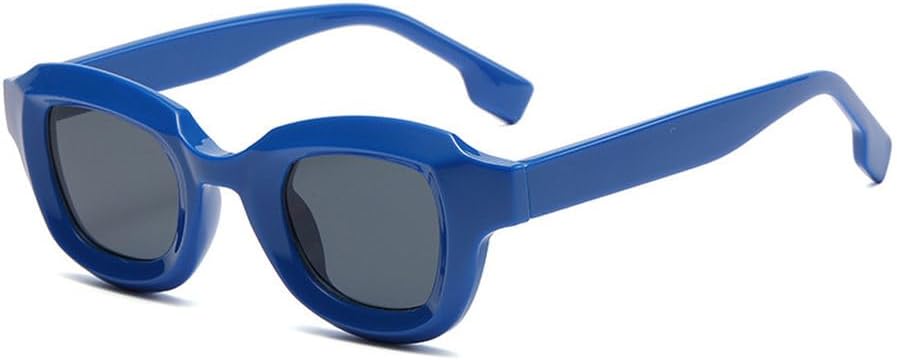 

Женские солнцезащитные очки в стиле ретро, ​​круглые, модные, для активного отдыха, с градиентным переходом цвета, мужские солнцезащитные очки с заклепками HVTVTLA, Blue Grey