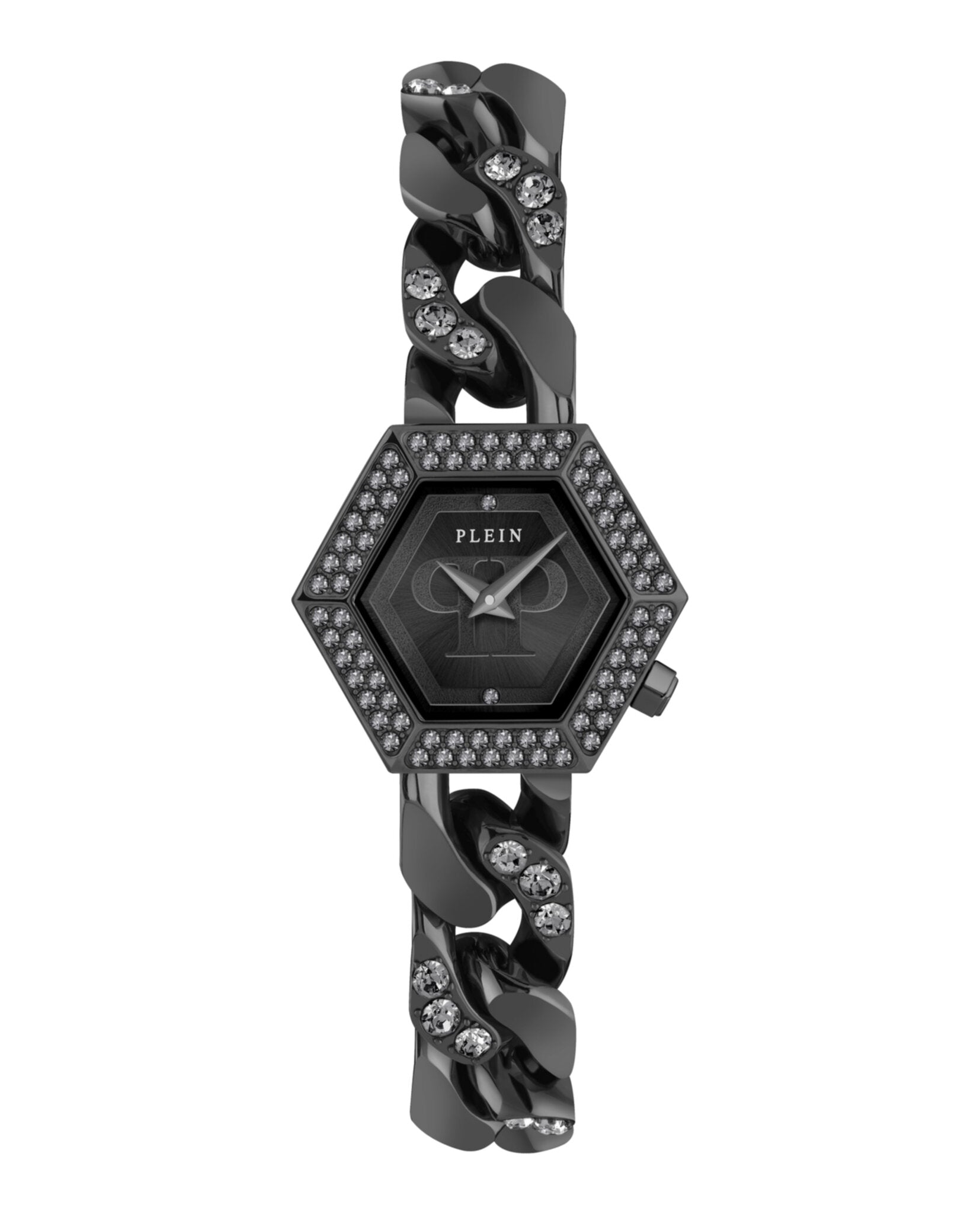 

Часы Hexagon Groumette Crystal PHILIPP PLEIN, черный/черный/черный