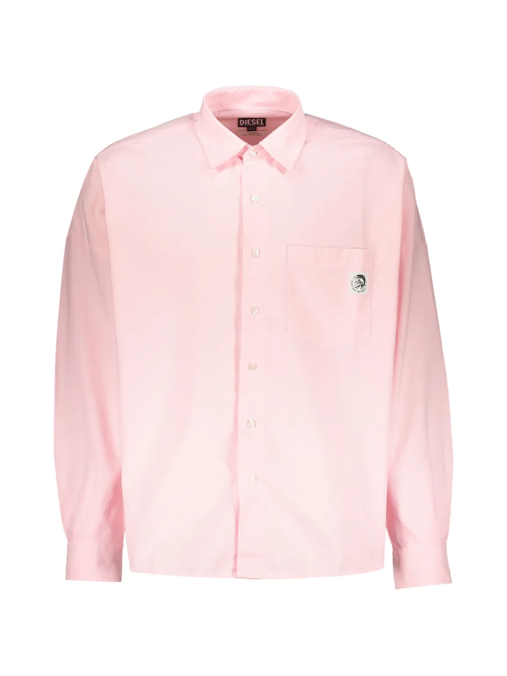

Рубашка с карманом на пуговице Diesel, розовый