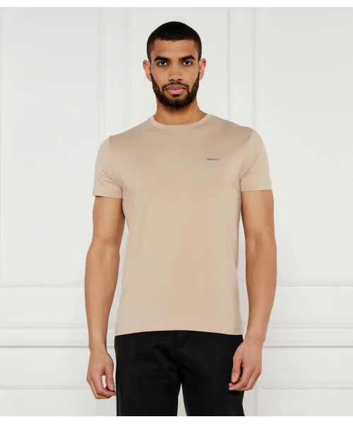 

Футболка Slim fit Gant, бежевый