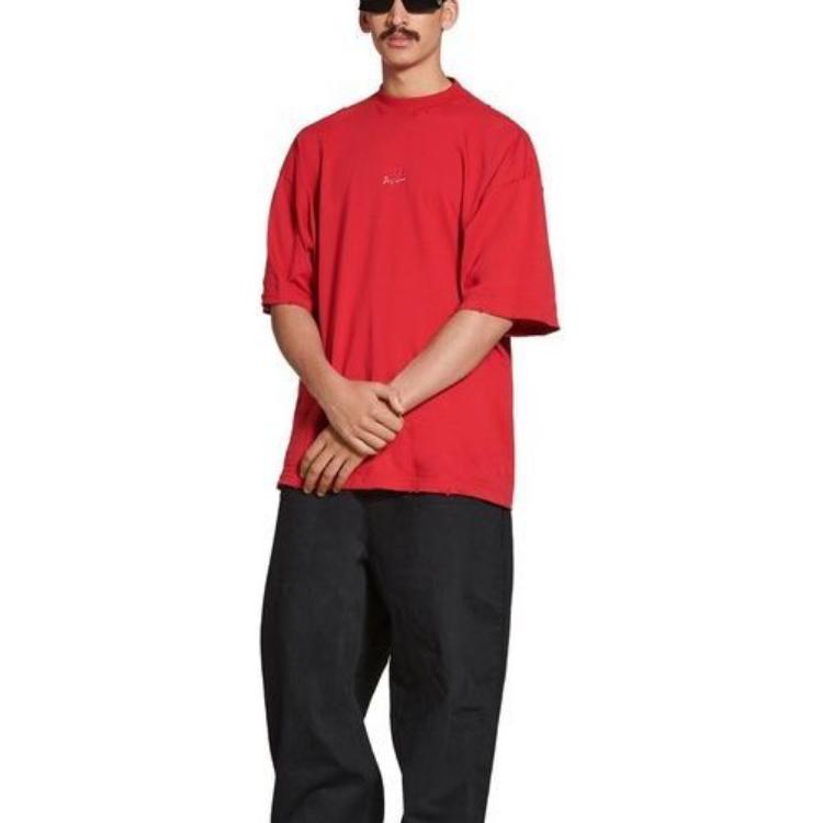 Футболка Balenciaga Je t'aime T-shirt Large Fit 'Red', красный — фото 3