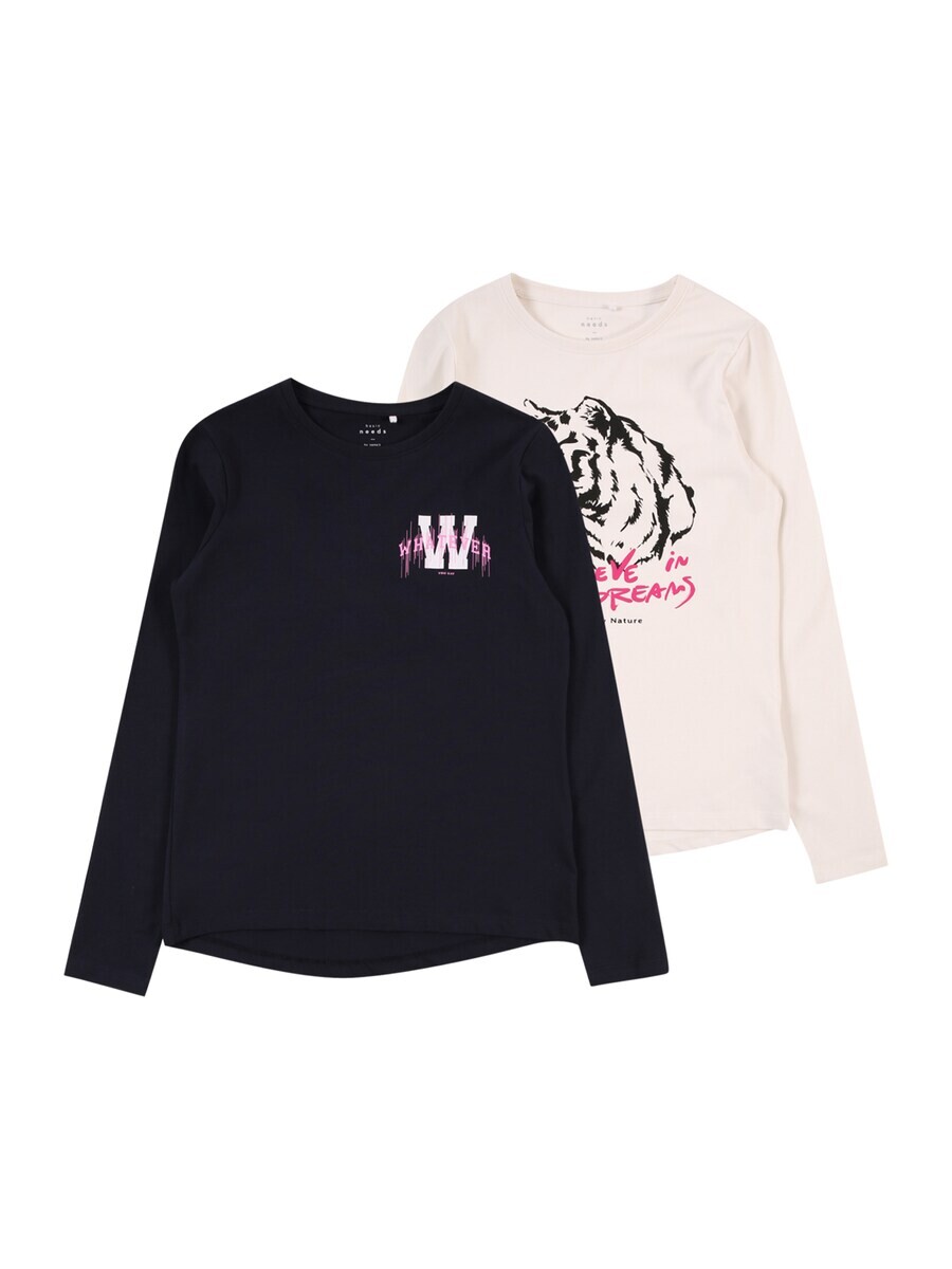 

Лонгслив NAME IT VIX, цвет Navy/natural white