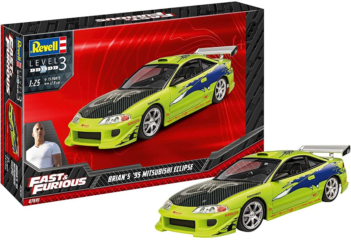 

Revell, Mitsubishi Eclipse 1995 Brian's Fast Furious, Модельный комплект, 8+