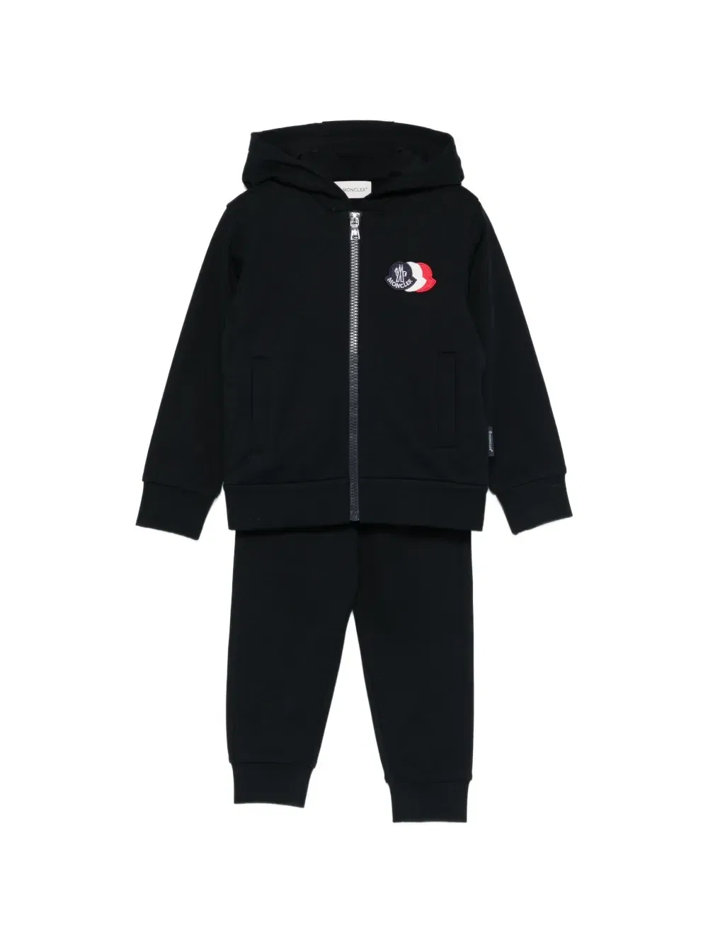 Спортивный костюм с капюшоном Moncler Enfant, черный
