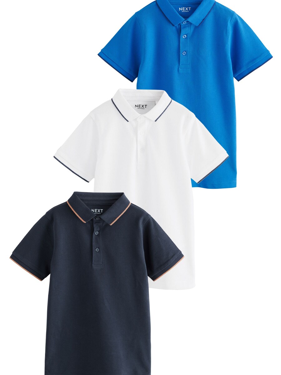 

Рубашка Next 3er-Pack, цвет Blue/Black/White