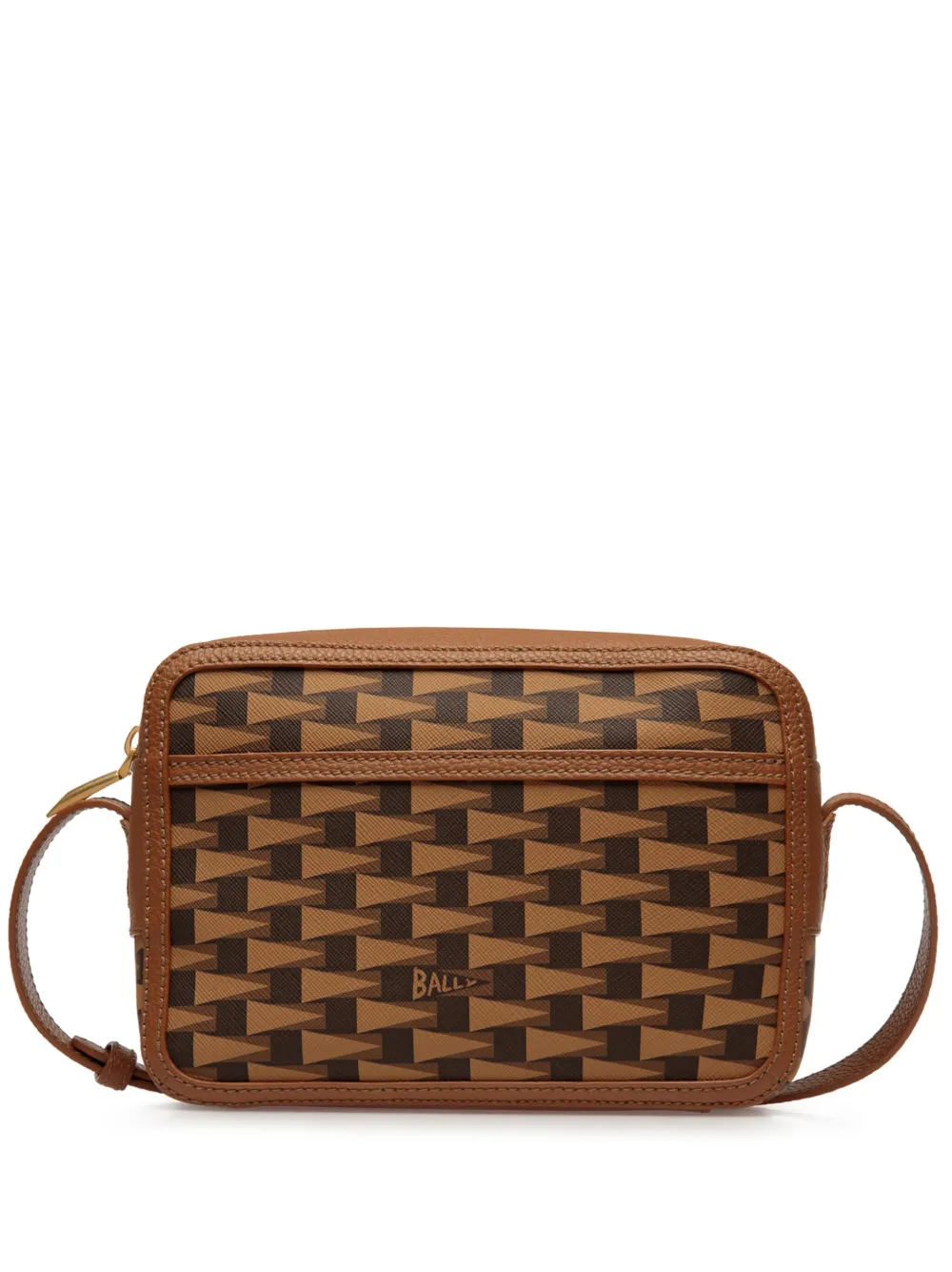 

Сумка на плечо Bally с монограммой, коричневый