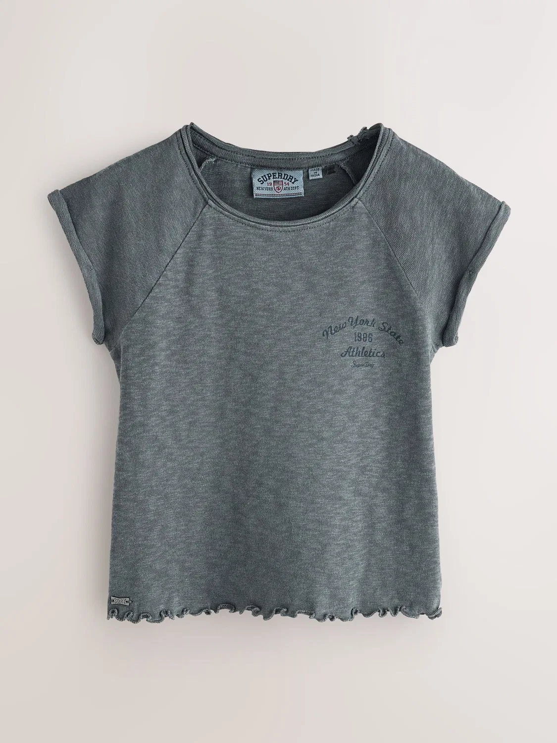 Футболка 'Athletic' Superdry & Co, Opal/Dark Grey/White — фото 4