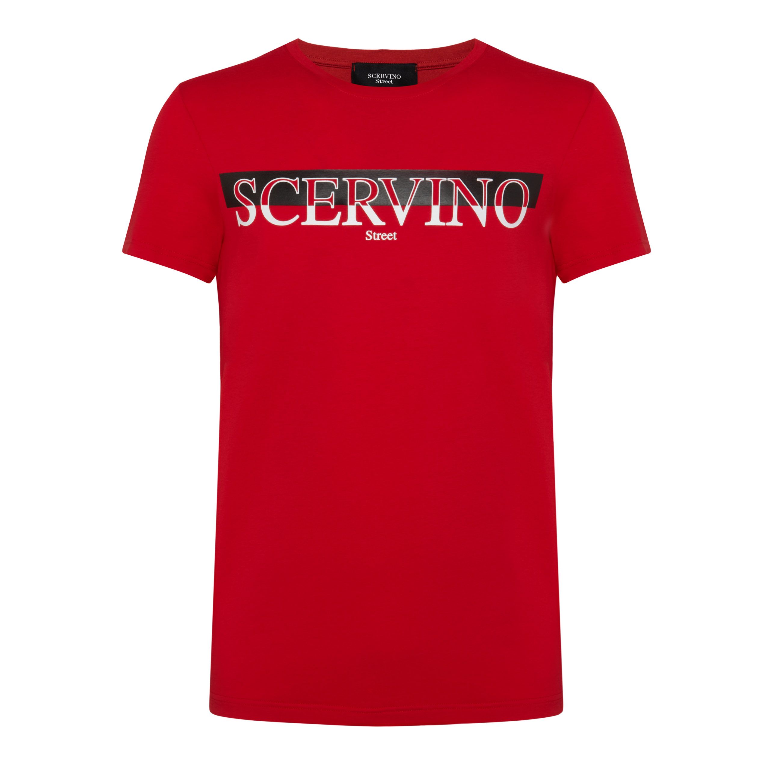 

Красная хлопковая мужская футболка Ermanno Scervino