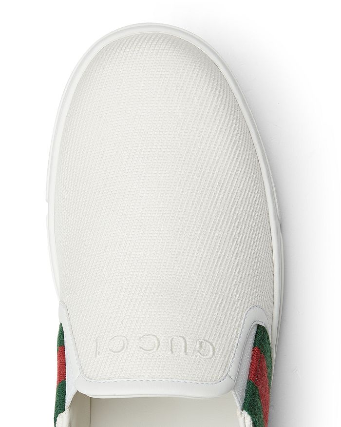 Мужские слипоны Old Tennis Tweed Gucci, белый — фото 4