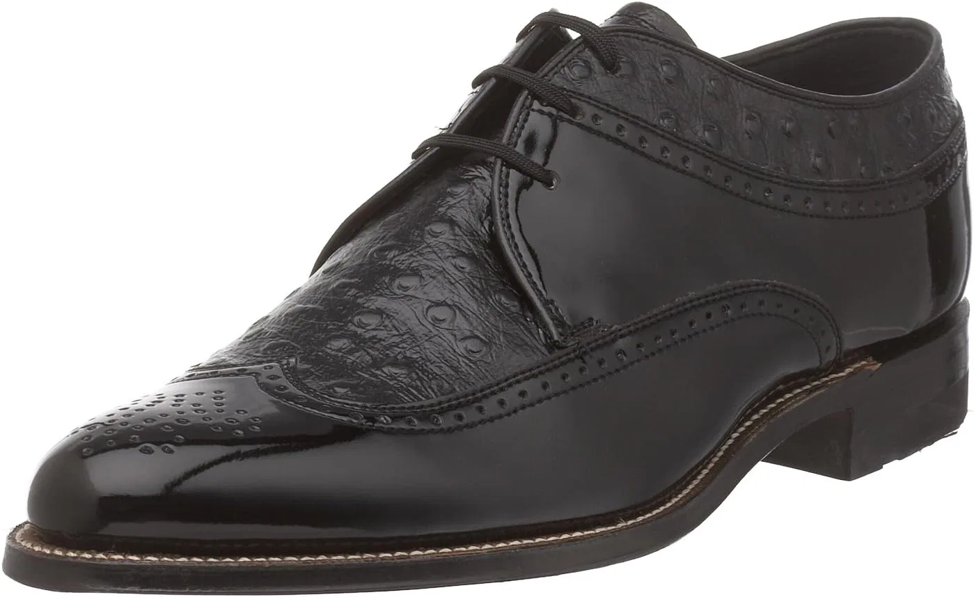 Мужские туфли Stacy Adams Dayton Ostrich Oxford, Black 375