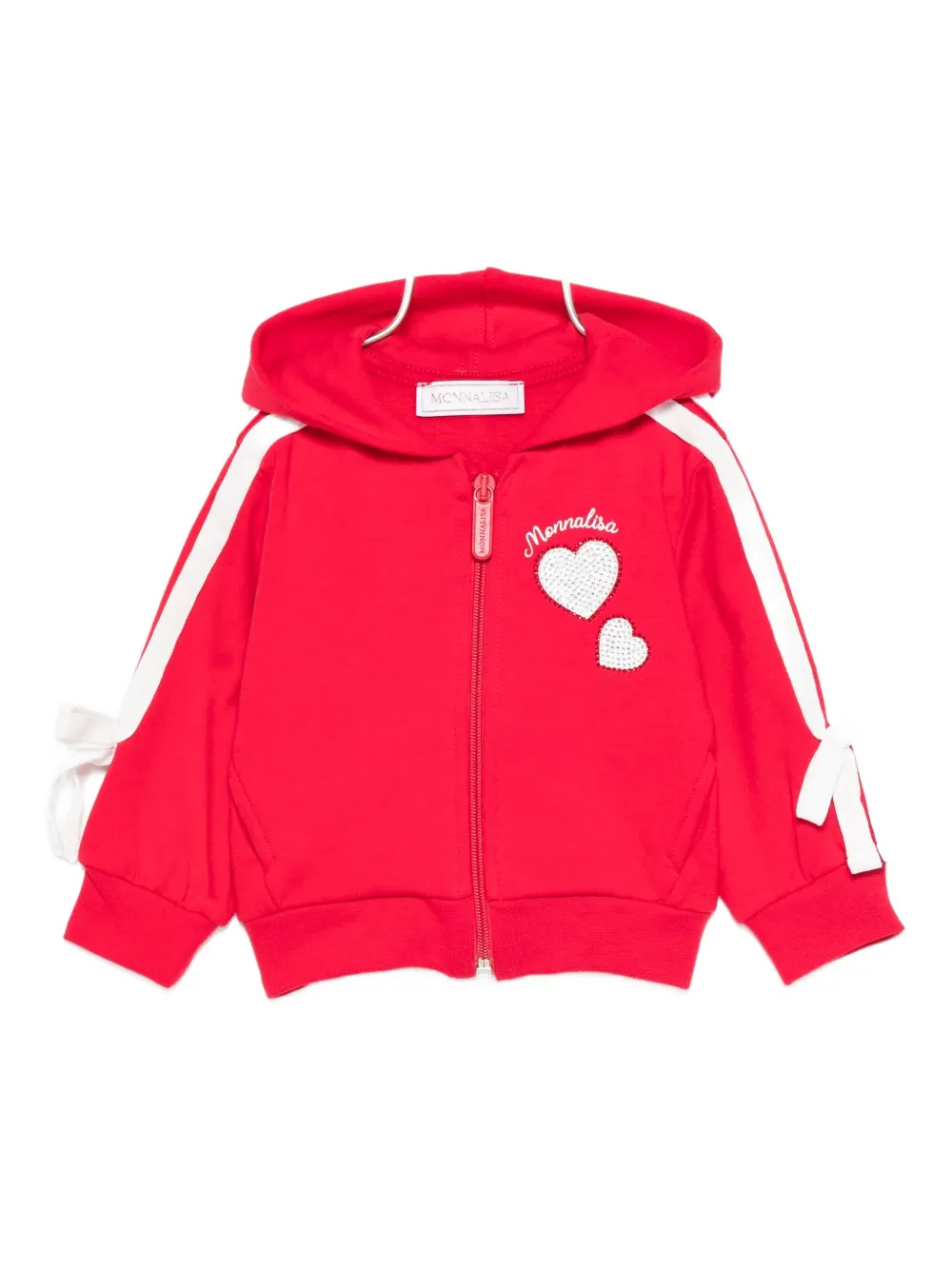 

Худи с украшением в виде сердца Monnalisa, красный