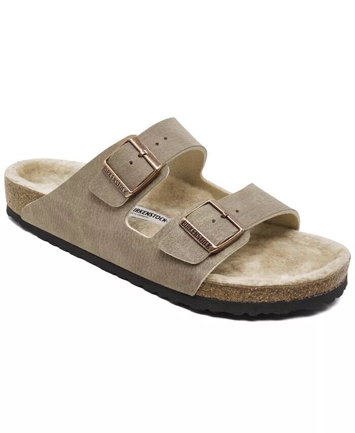 

Мужские сандалии Arizona Birkibuc Shearling от Finish Line Birkenstock, коричневый/бежевый
