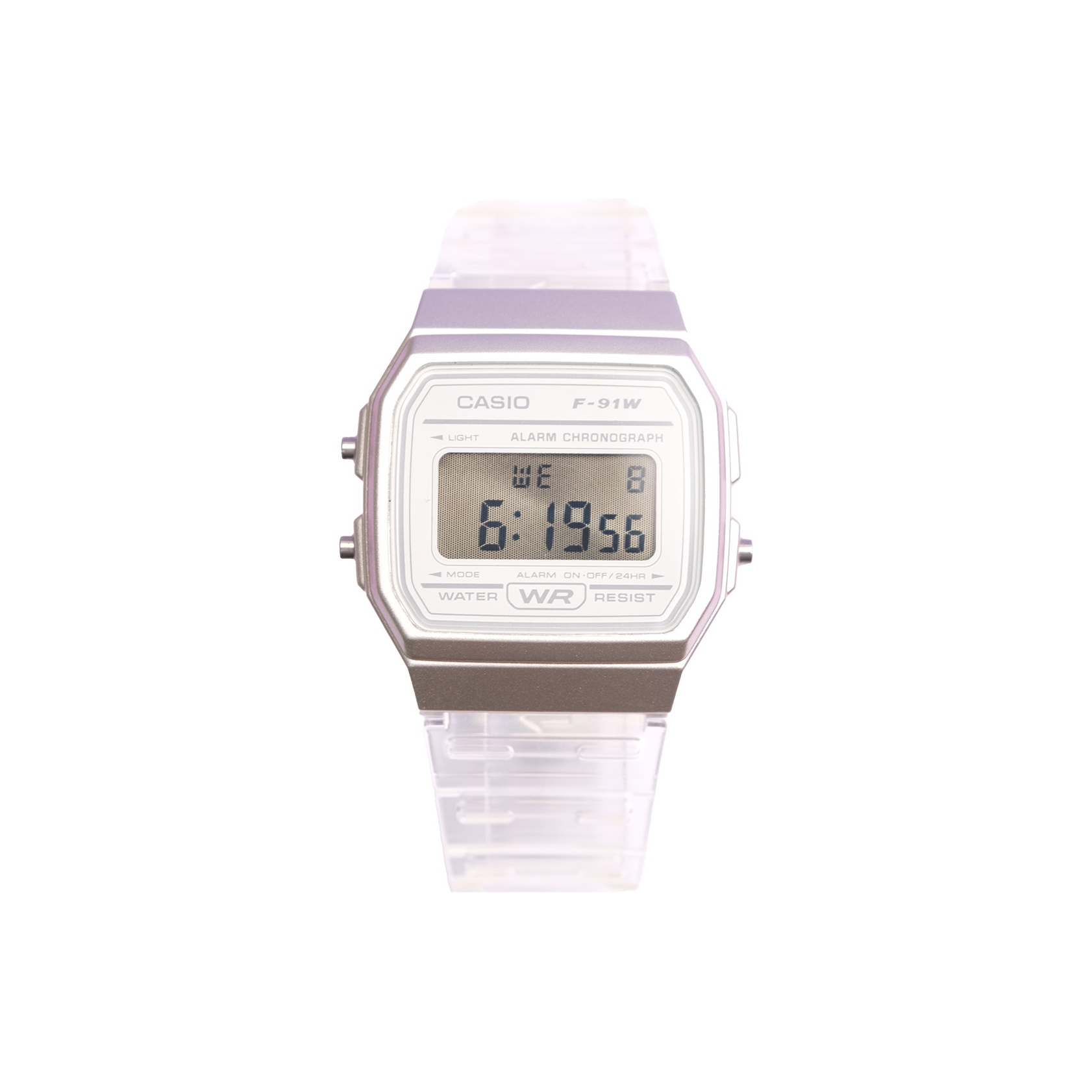 

CASIO Ретрофит серия электронный механизм ремешок из смолы часы 38.2мм*35.2мм унисекс серебристый циферблат