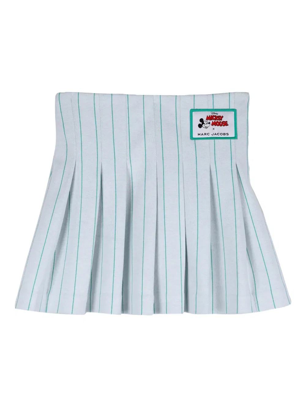 Плиссированная юбка в полоску с рисунком X Disney Marc Jacobs Kids, белый