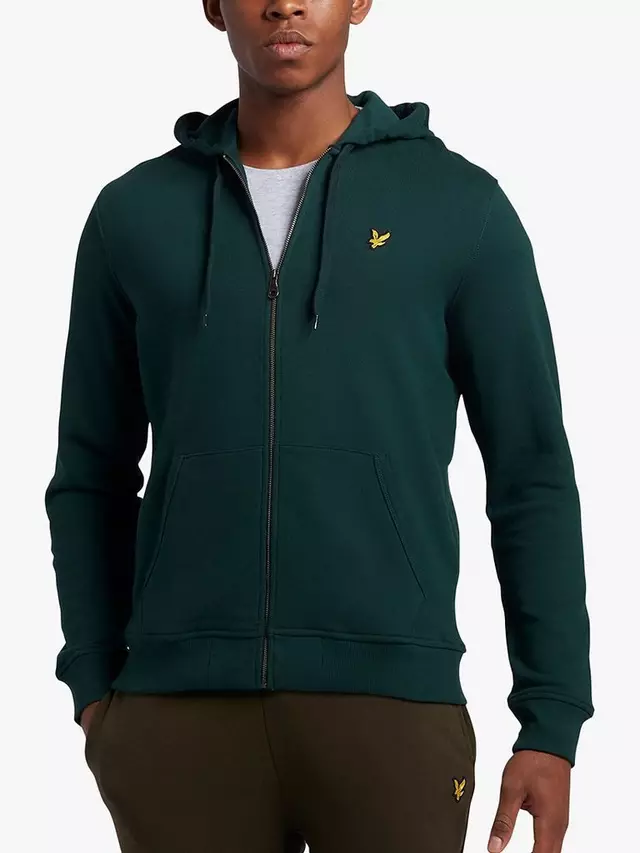 

Худи Lyle & Scott Zip Through, цвет w486/dark green