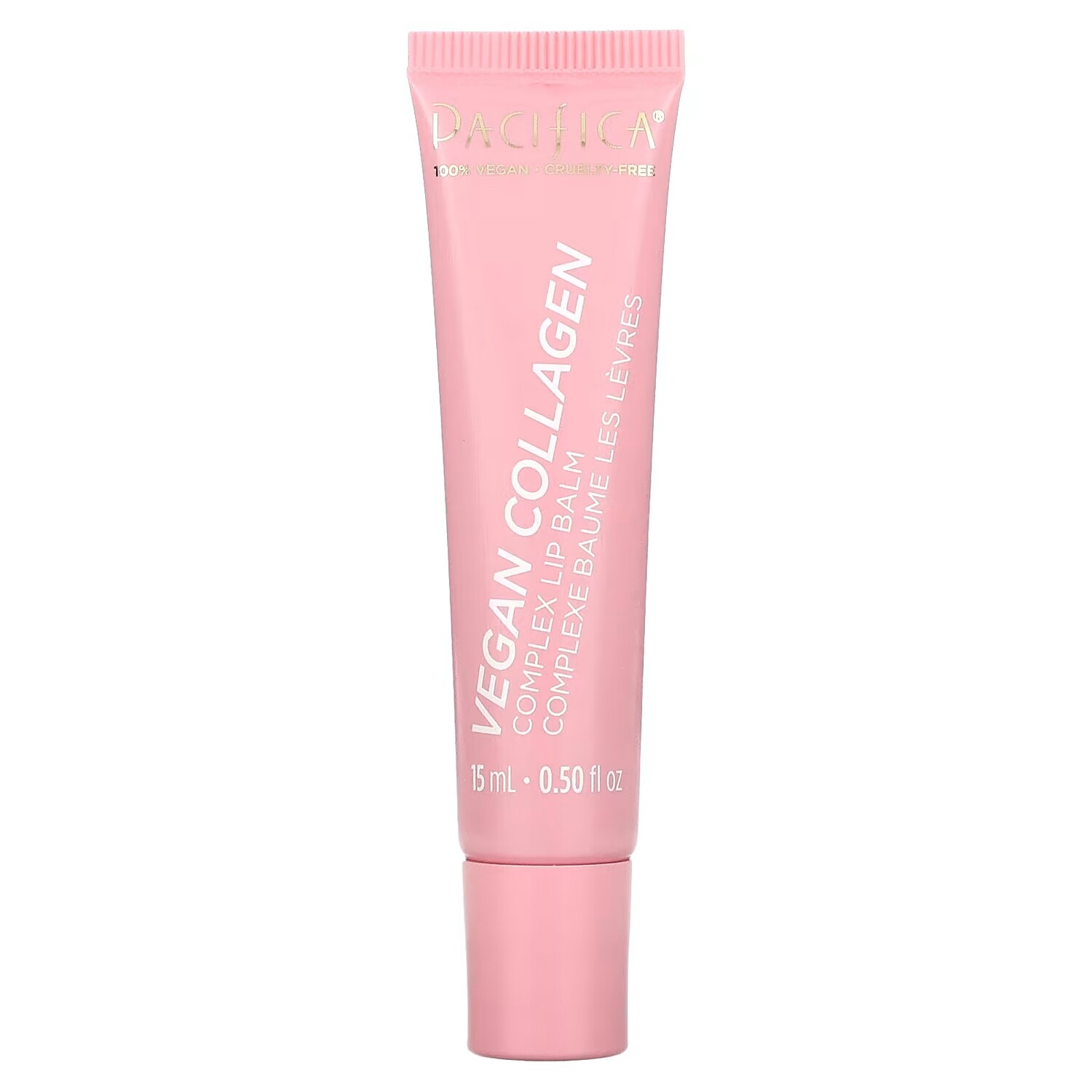 

Pacifica Vegan Collagen Complex Бальзам для губ Vanilla Cupcake Pink Shimmer 0,5 жидк. унции (15 мл)