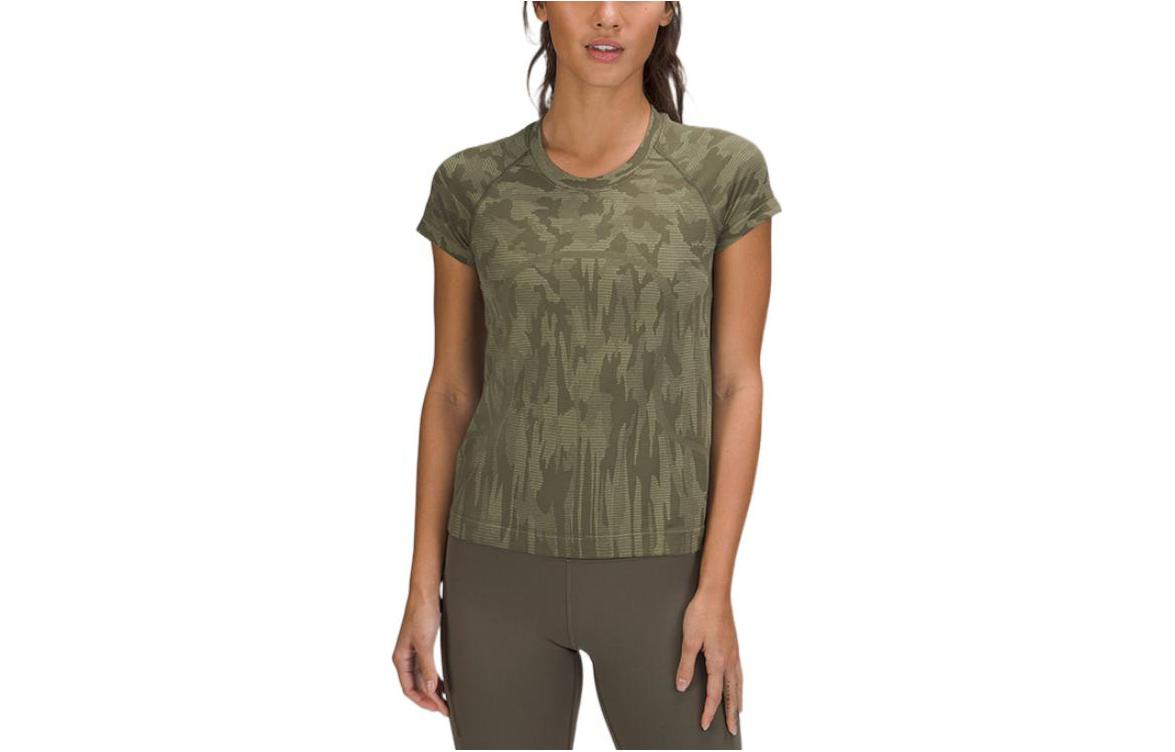 

Lululemon Футболка Swiftly Tech женская камуфляж Army Green, Зеленый, Lululemon Футболка Swiftly Tech женская камуфляж Army Green